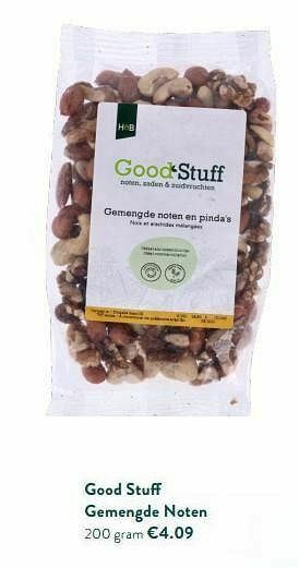 Holland & Barrett Good stuff gemengde noten aanbieding