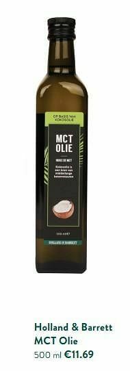 Holland & Barrett Holland + barrett mct olie aanbieding