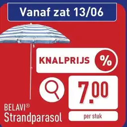 ALDI Belavi strandparasol aanbieding