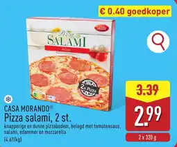 ALDI Casa Morando Pizza salami aanbieding