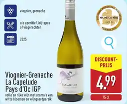 ALDI Viognier-Grenache La Capelude Pays d'Oc IGP aanbieding