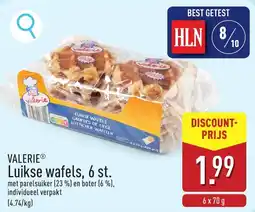 ALDI Valerie Luikse wafels aanbieding