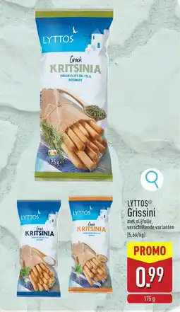 ALDI Lyttos grissini aanbieding