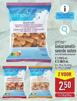 ALDI Lyttos Gekaramelliseerde Noten aanbieding