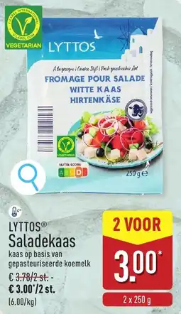 ALDI Lyttos Saladekaas aanbieding