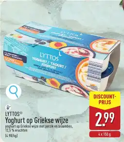 ALDI Lyttos Yoghurt op Griekse wijze aanbieding