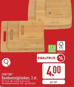 ALDI Crofton bamboesnijplanken aanbieding