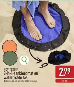 ALDI Novitesse 2-in-1-aankleedmat en waterdichte tas aanbieding