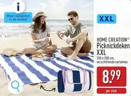 ALDI Home creation picknickdeken xxl aanbieding