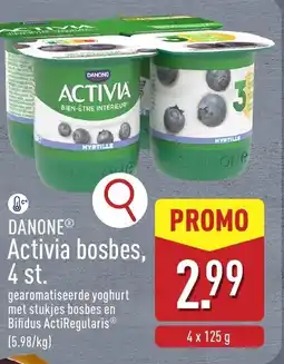ALDI Danone activia bosbes aanbieding