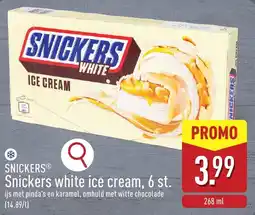 ALDI Snickers white ice cream aanbieding