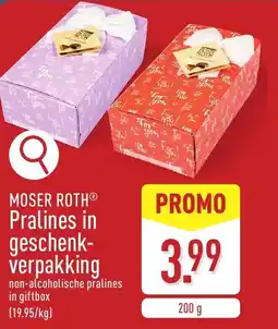 ALDI Moser roth pralines in geschenkverpakking aanbieding