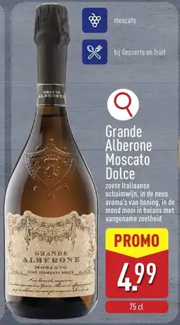 ALDI Grande Alberone Moscato Dolce aanbieding