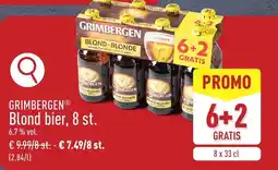 ALDI Grimbergen blond bier 6.7% vol aanbieding