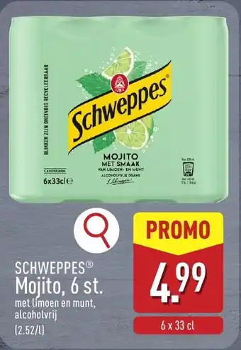 ALDI Schweppes mojito aanbieding