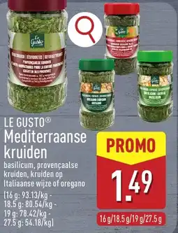 ALDI Le gusto mediterraanse kruiden aanbieding