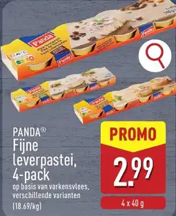 ALDI Panda Fijne leverpastei aanbieding