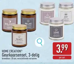 ALDI Home creation geurkaarsenset aanbieding