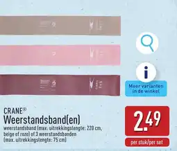 ALDI Crane weerstandsband(en) aanbieding