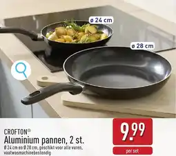 ALDI Crofton aluminium pannen aanbieding