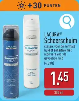 ALDI Lacura scheerschuim aanbieding