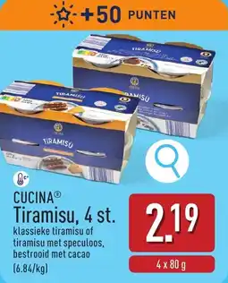 ALDI Cucina tiramisu aanbieding