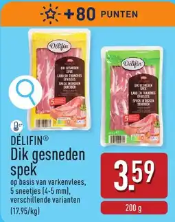 ALDI Délifin dik gesneden spek aanbieding
