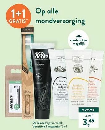 Holland & Barrett Sensitive tandpasta aanbieding