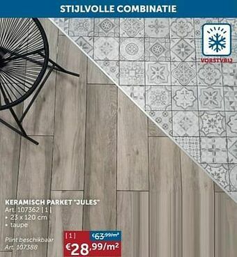 Zelfbouwmarkt Keramisch parket jules aanbieding