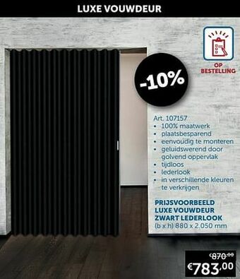 Luxe vouwdeur
