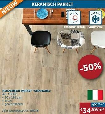 Zelfbouwmarkt Keramisch parket chamarel aanbieding