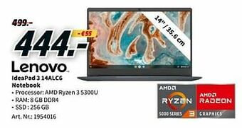 MediaMarkt Lenovo ideapad 3 14alc6 notebook aanbieding