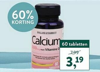 Holland & Barrett Calcium aanbieding