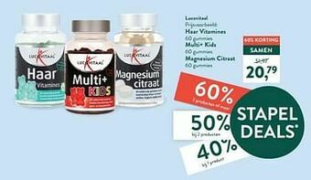 Holland & Barrett Haar vitamines multi+ kids magnesium citraat aanbieding