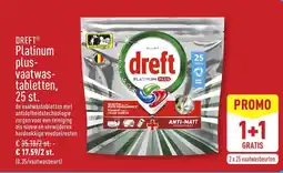 ALDI Dreft platinum plus vaatwastabletten aanbieding