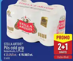ALDI Stella artois pils cold grip aanbieding