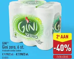 ALDI Gini zero aanbieding