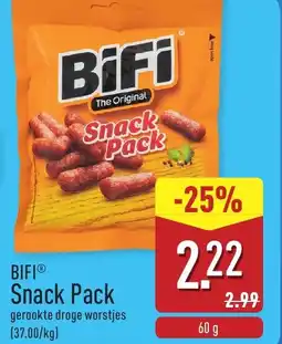 ALDI Bifi snack pack aanbieding