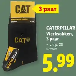 Lidl Caterpillar werksokken 3 paar aanbieding