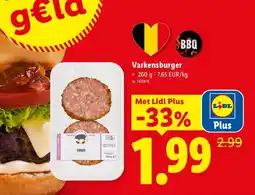 Lidl Varkensburger aanbieding
