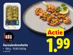 Lidl Garnalenbrochette aanbieding