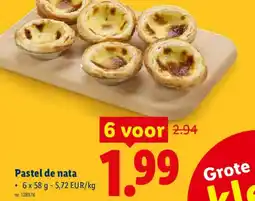 Lidl Pastel de nata aanbieding
