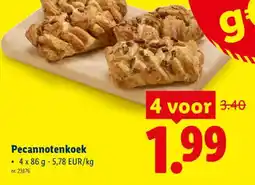 Lidl Pecannotenkoek aanbieding