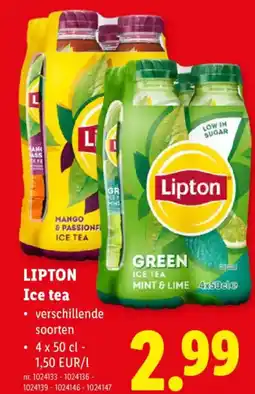 Lidl Lipton Ice tea aanbieding