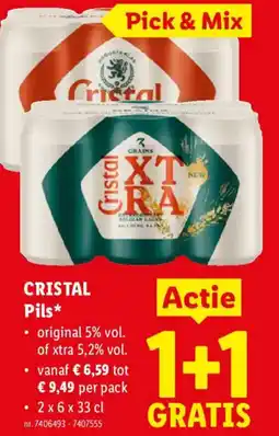 Lidl Cristal pils aanbieding
