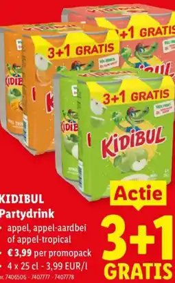 Lidl Kidibul partydrink aanbieding