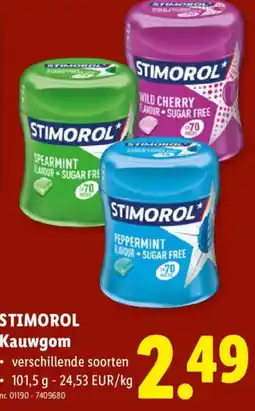 Lidl Stimorol kauwgom aanbieding
