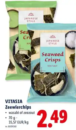 Lidl Vitasia zeewierchips aanbieding
