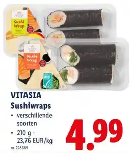 Lidl Vitasia sushiwraps aanbieding