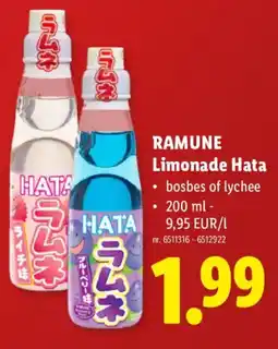 Lidl Ramune limonade hata aanbieding
